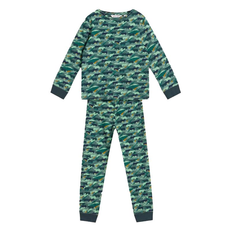 White Stuff Camo Bear PJ Set image number 0